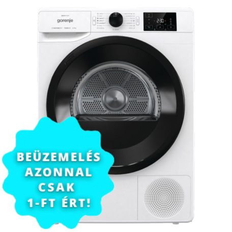 Gorenje DNE72/GN Hőszivattyús szárítógép A++ Energiaosztály, 7 kg, Zajszint: 65 dB, Inverter motor nélkül