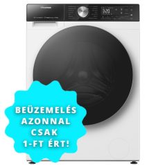   Hisense WF5S1245BW Elöltöltős mosógép A Energiaosztály, 12 kg, Normál mélység, 1400 fordulat/perc, Centrifugálási zajszint: 72 dB, Inverter motorral,  Gőzfunkcióval