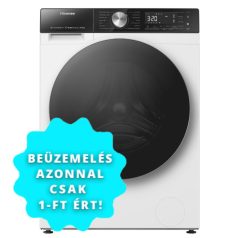   Hisense WF5S1045BW Elöltöltős mosógép A Energiaosztály, 10.5 kg, Normál mélység, 1400 fordulat/perc, Centrifugálási zajszint: 72 dB, Inverter motorral,  Gőzfunkcióval