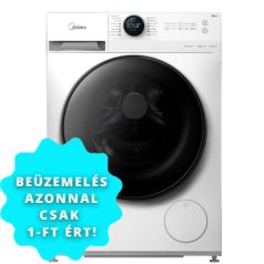   Midea MF200W80WB/W-HR Elöltöltős mosógép A Energiaosztály, 8 kg, Normál mélység, 1400 fordulat/perc, Centrifugálási zajszint: 76 dB, Inverter motorral,  Gőzfunkció nélkül