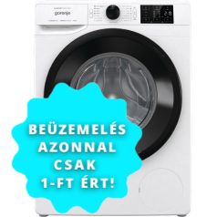   Gorenje WNEI84BS Elöltöltős mosógép B Energiaosztály, 8 kg, Normál mélység, 1400 fordulat/perc, Centrifugálási zajszint: 74 dB, Inverter motorral,  Gőzfunkció nélkül